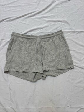ALO Yoga Women's Light Gray Athletic Knit Shorts